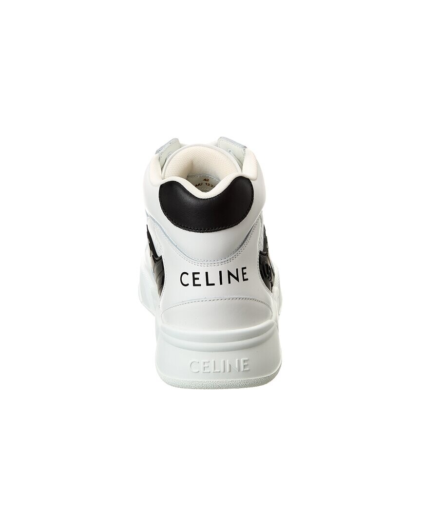 

CELINE CT-06 Кожаные высокие кеды, белый
