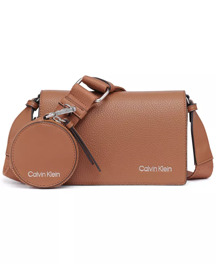 

Сумка кросс-боди Millie с двойной молнией Calvin Klein, коричневый