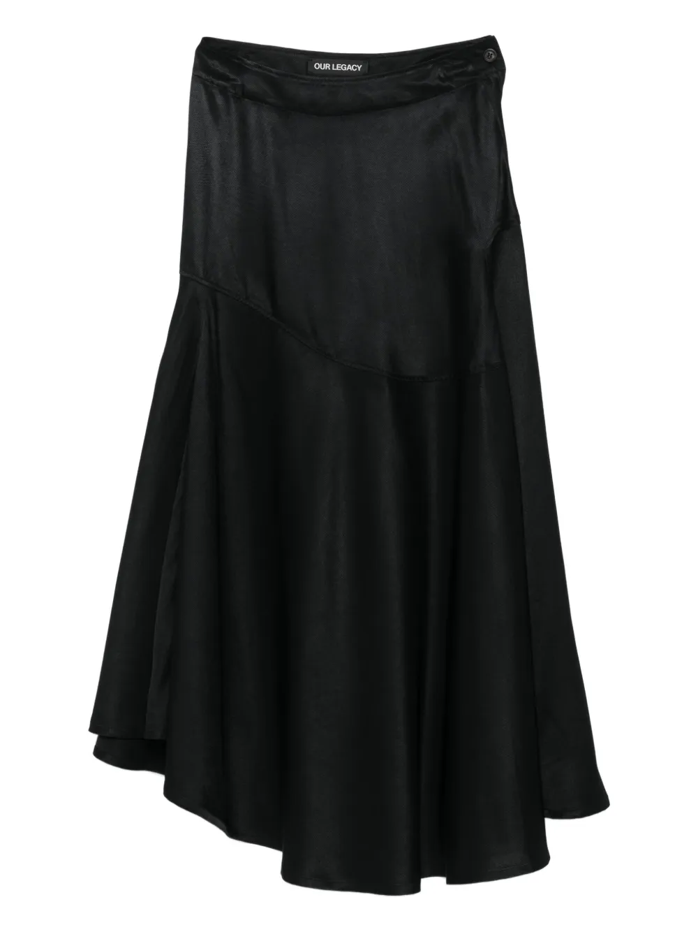 

Асимметричная юбка Waltz OUR LEGACY, черный