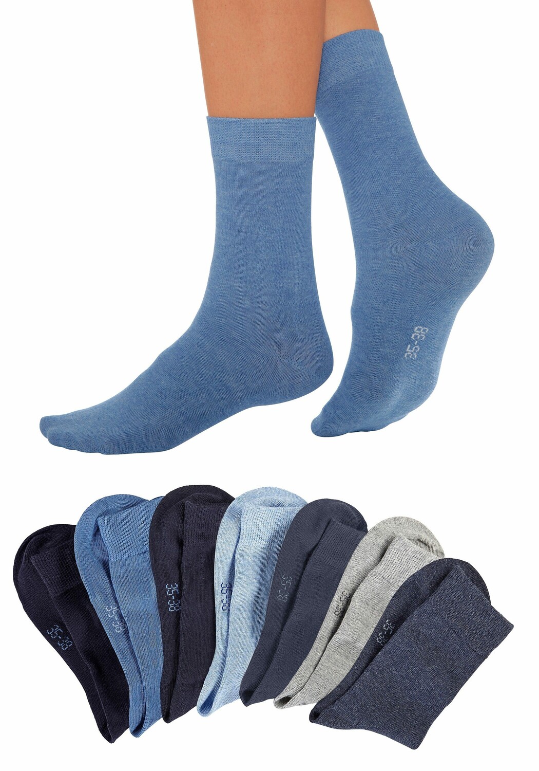 

Носки LAVANA basic Basic, цвет jeans