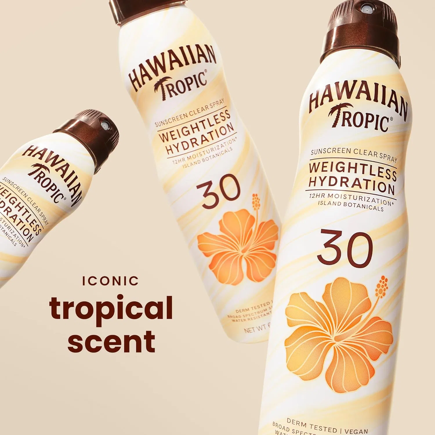 Солнцезащитный спрей Hawaiian Tropic Silk Hydration Weightless SPF 30, 6 унций, набор из 2 шт — фото 3