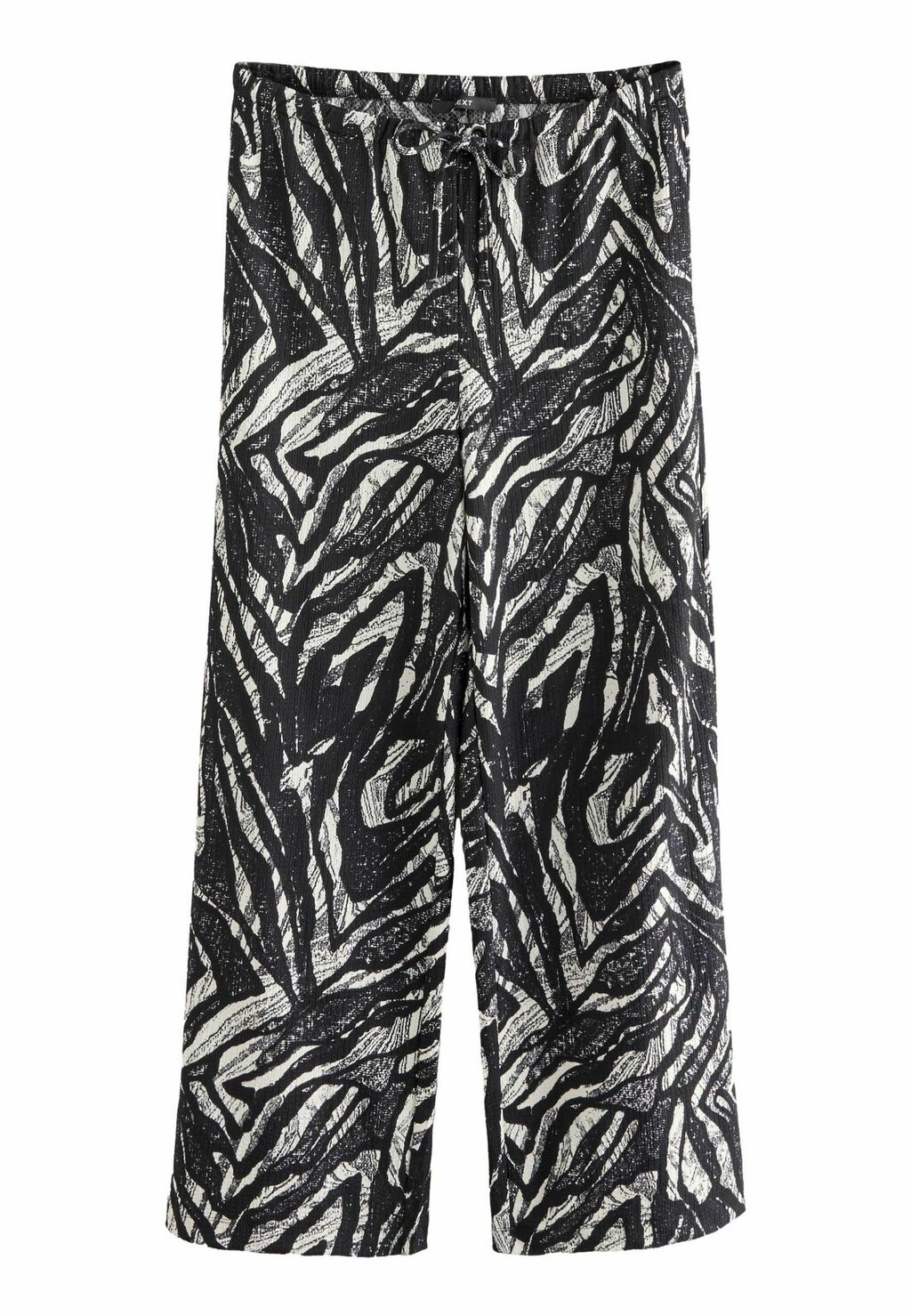 

Брюки TEXTURED WIDE REGULAR FIT Next, черный