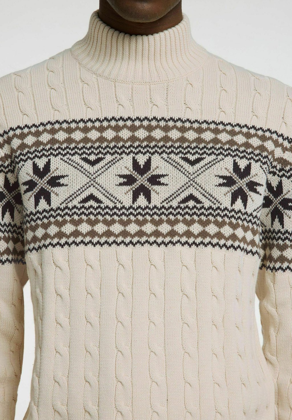 

Джемпер SLHFLAKE CABLE Selected Homme, молочный