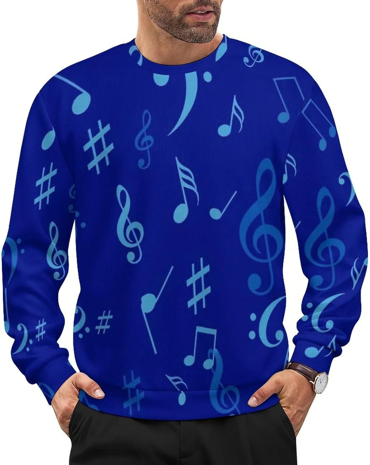 

Мужской мягкий свободный свитер с длинными рукавами Meaudiwes