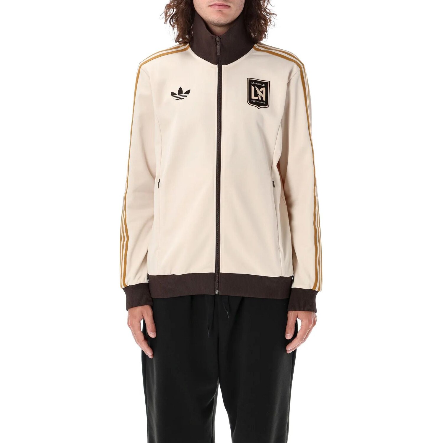 

Спортивная куртка Adidas Los Angeles FC Beckenbauer Adidas Originals, цвет Linen
