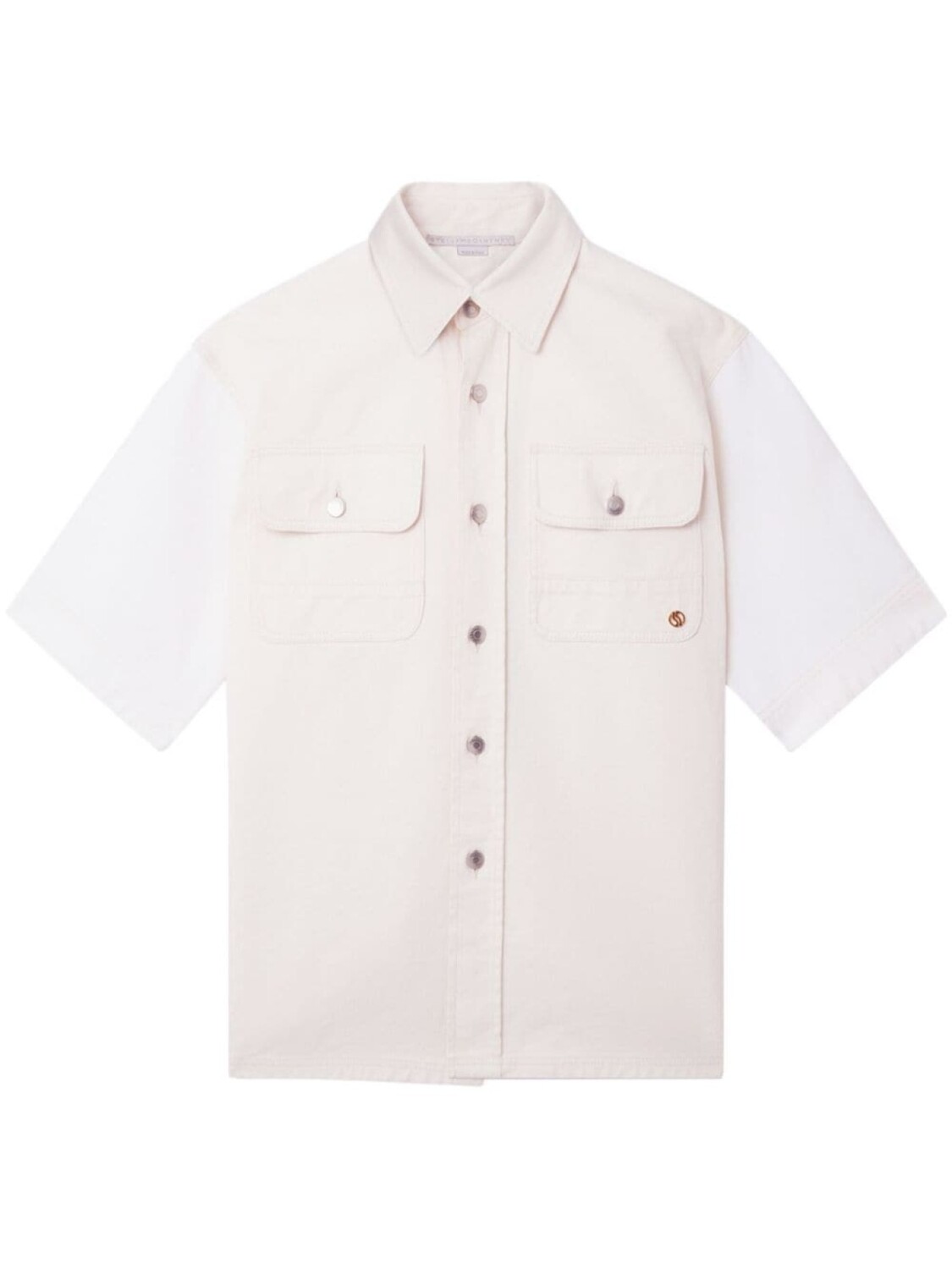 

Stella McCartney рубашка Utility с короткими рукавами, нейтральный цвет