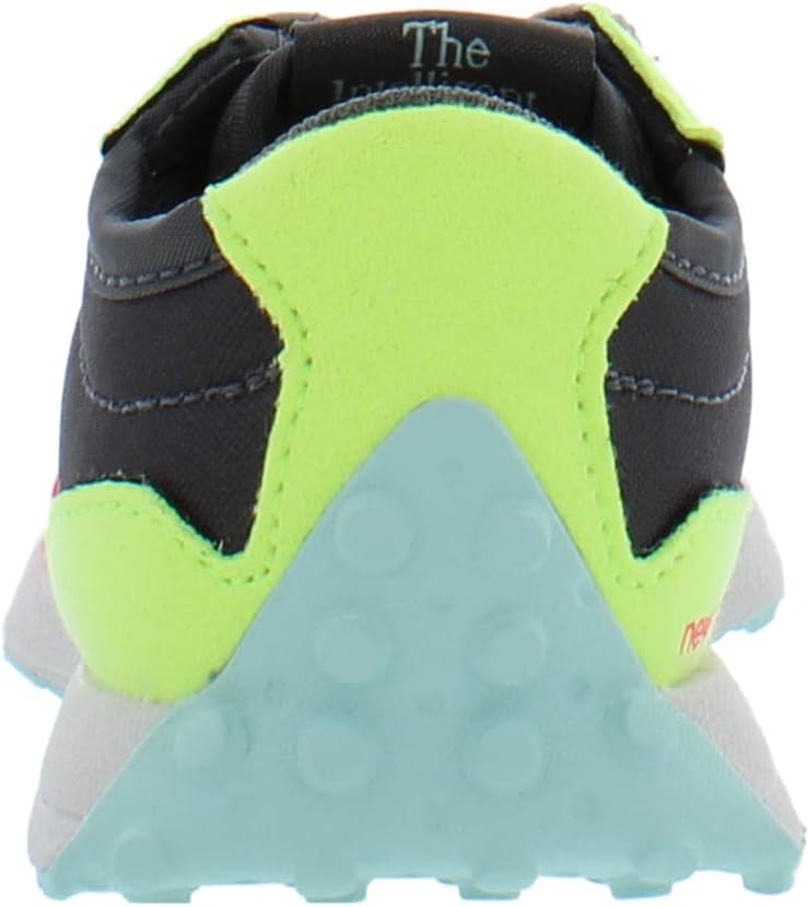 Кроссовки New Balance Kids 237 V1 на шнуровке, черный/зеленый/розовый/голубой/светло-голубой — фото 3