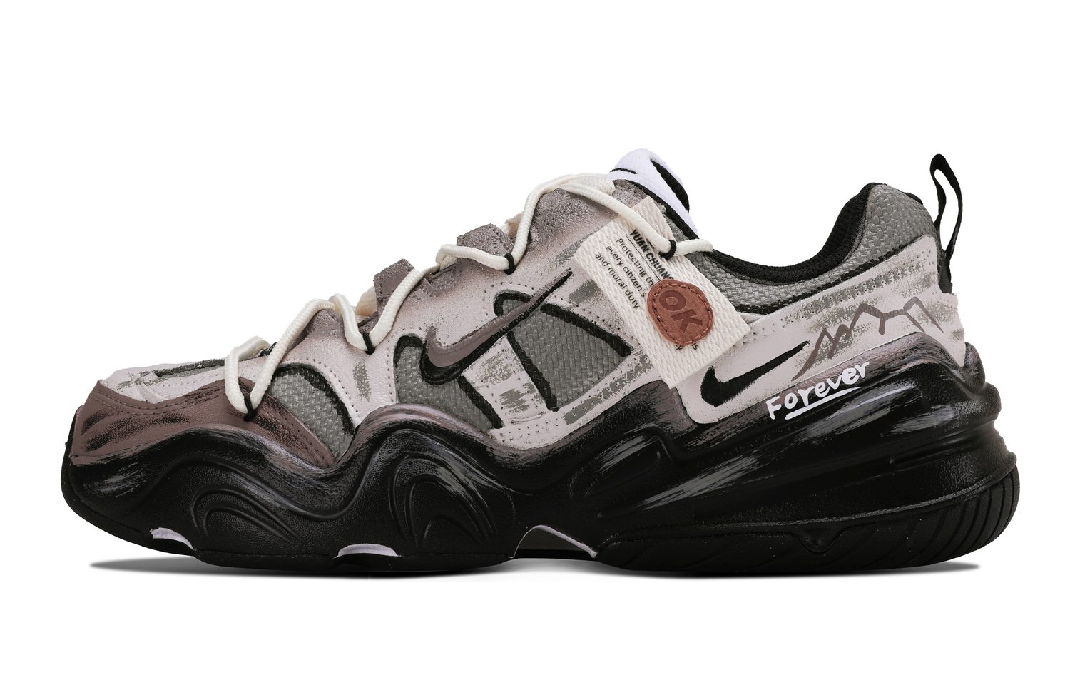 

Технология Hera устойчивые к истиранию низкие кроссовки мужские Nike, коричневый