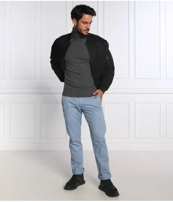 Шерстяная водолазка slim fit Calvin Klein, серый — фото 2