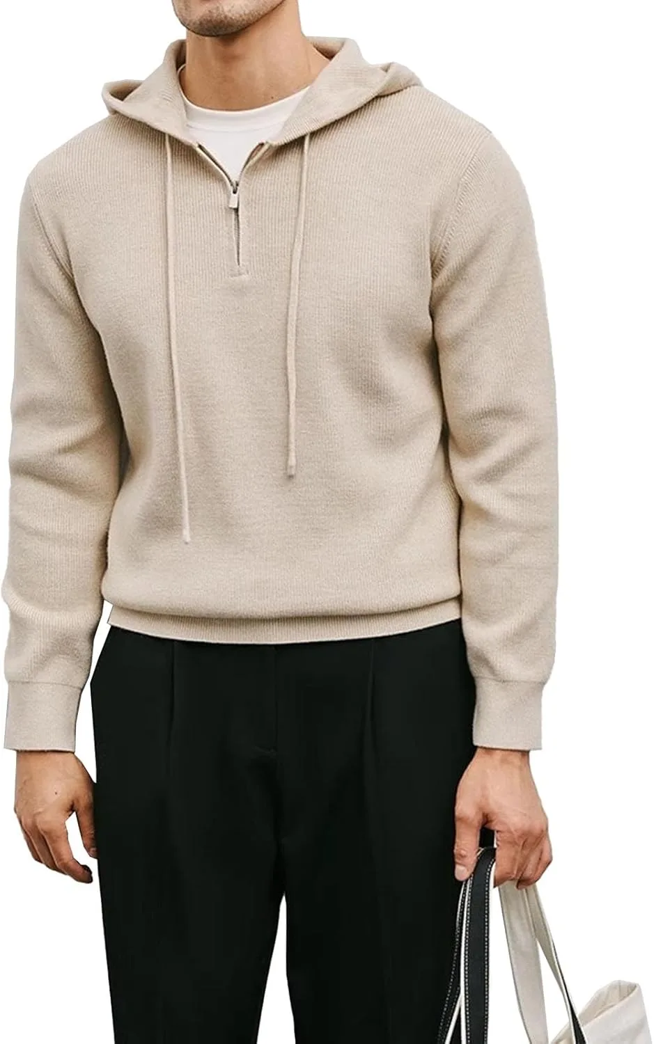 

Мужской худи с карманом и молнией на четверть TrndTrsure