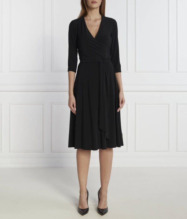 

Платье с поясом карлина Lauren Ralph Lauren, черный