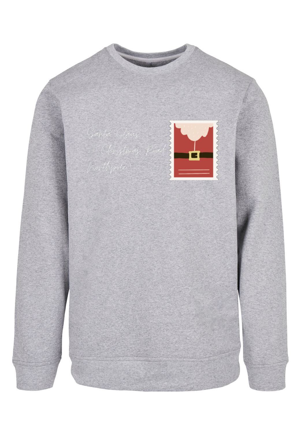 

Пуловер F4NT4STIC Sweatshirt Santa Letter Weihnachten, цвет grau meliert