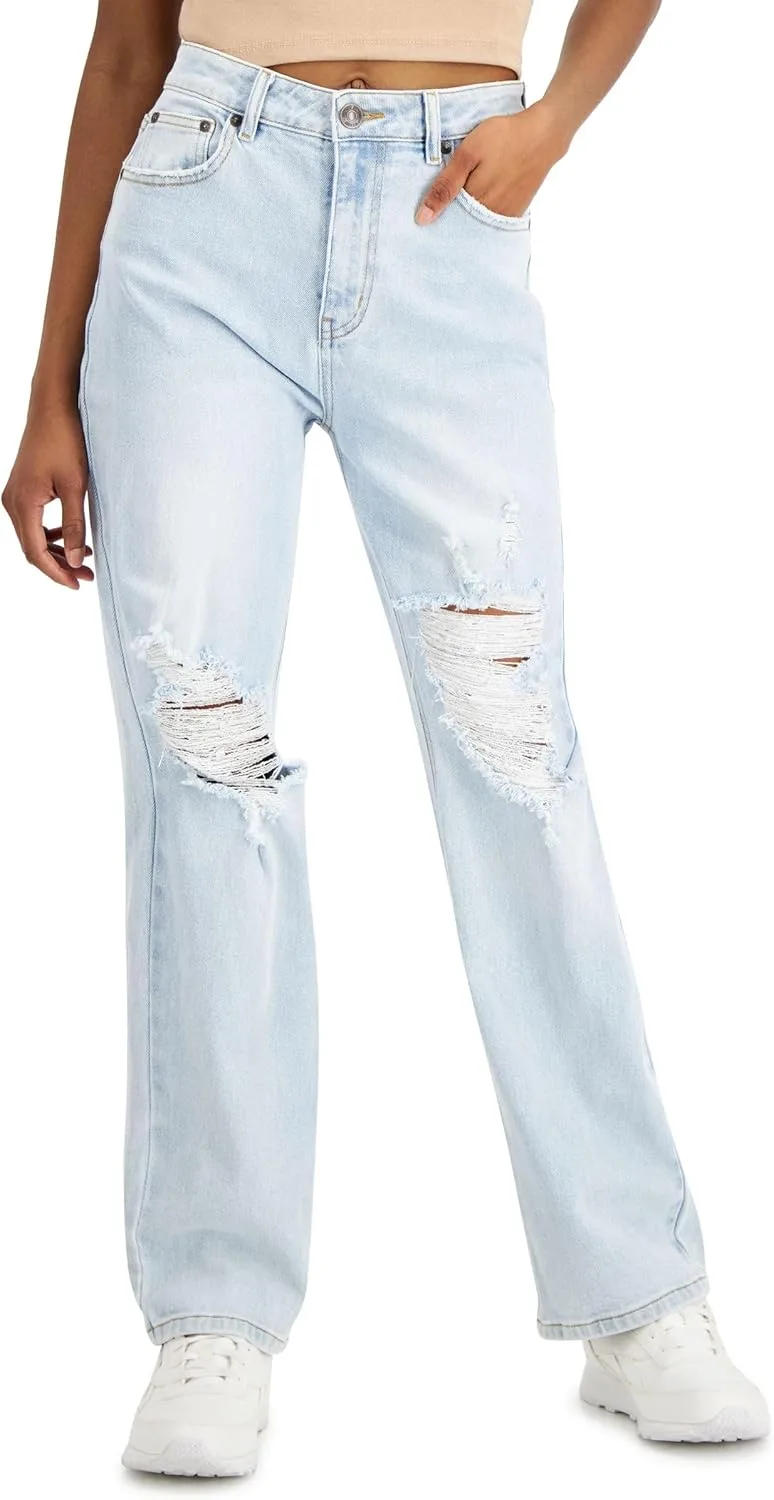 

CRAVE FAME Juniors' джинсы Destructed Ultra High-Rise 90's