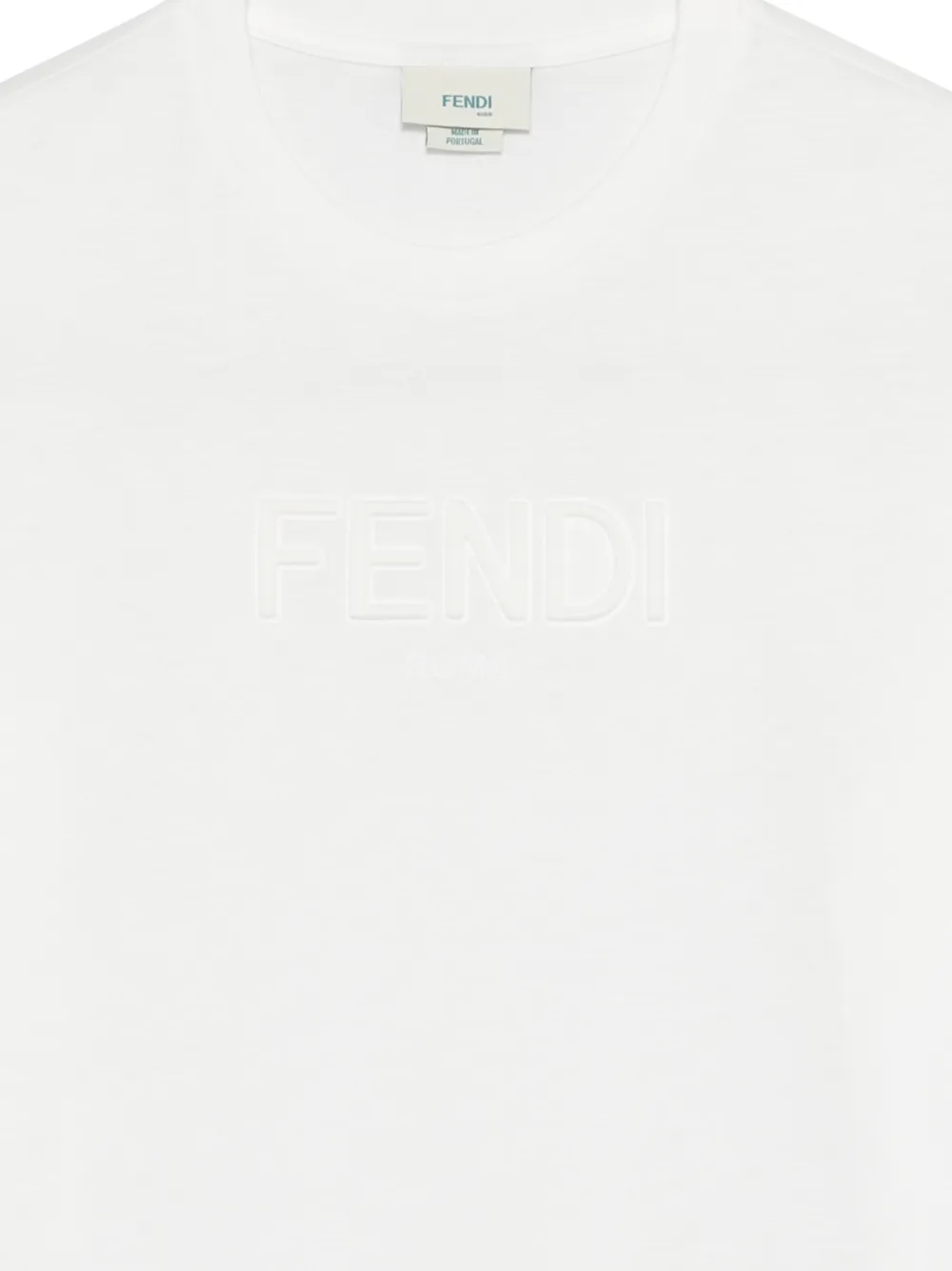 Футболка с логотипом Fendi Kids, белый — фото 3