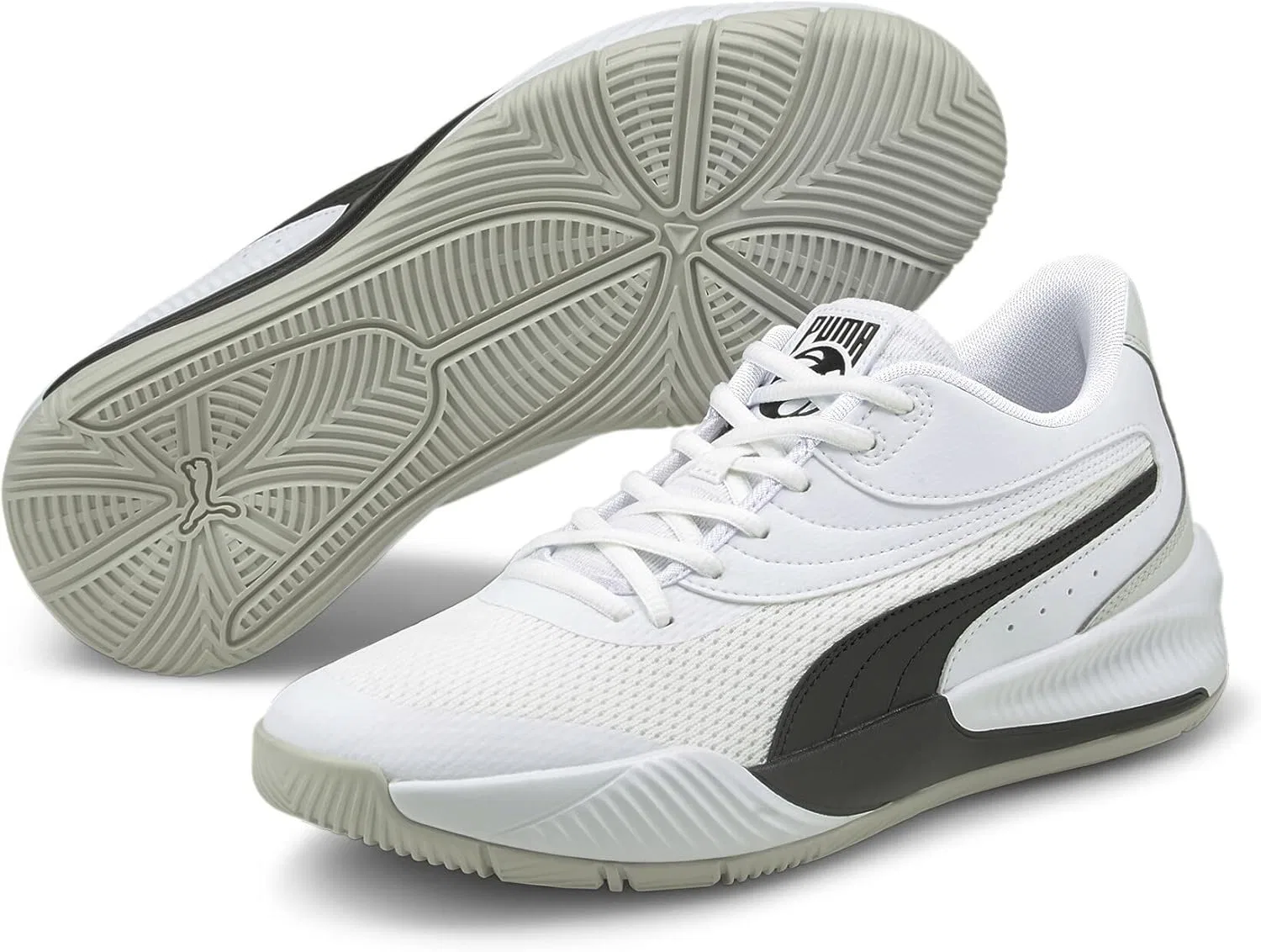 Мужские баскетбольные кроссовки PUMA Triple, Puma White Puma Black — фото 2