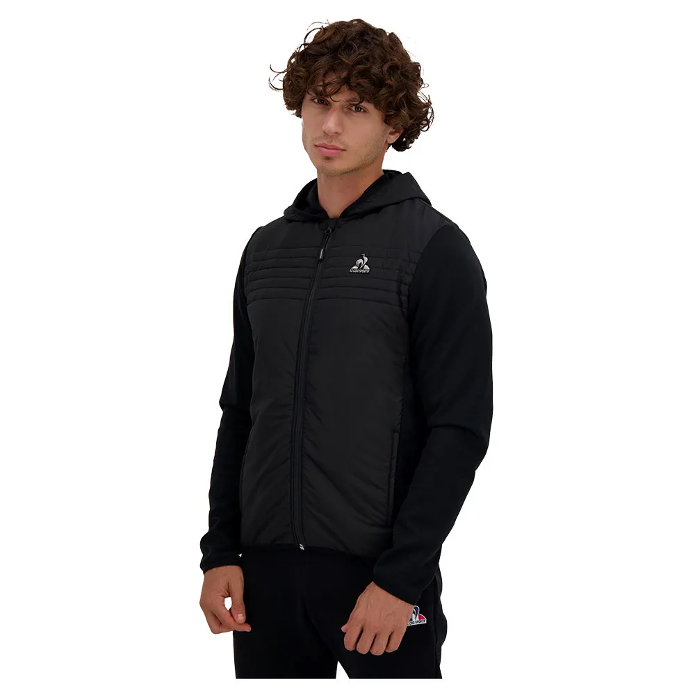 

Толстовка Le Coq Sportif Hybride N°1 full zip, черный