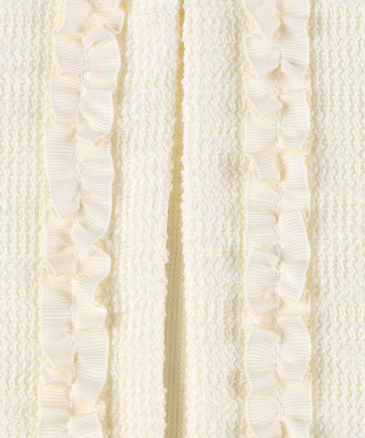 Кардиган Классическое болеро из трикотажного твида (140-160 см) Comme Ca Ism, ivory — фото 2