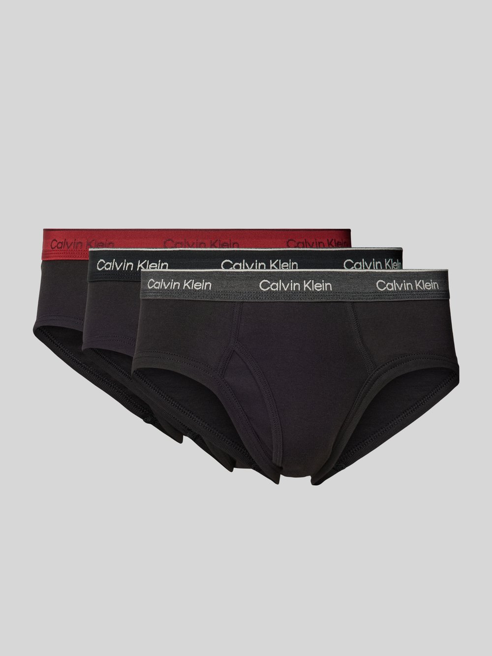 

Трусы с этикеткой на поясе в упаковке 3 шт Calvin Klein Underwear, черный