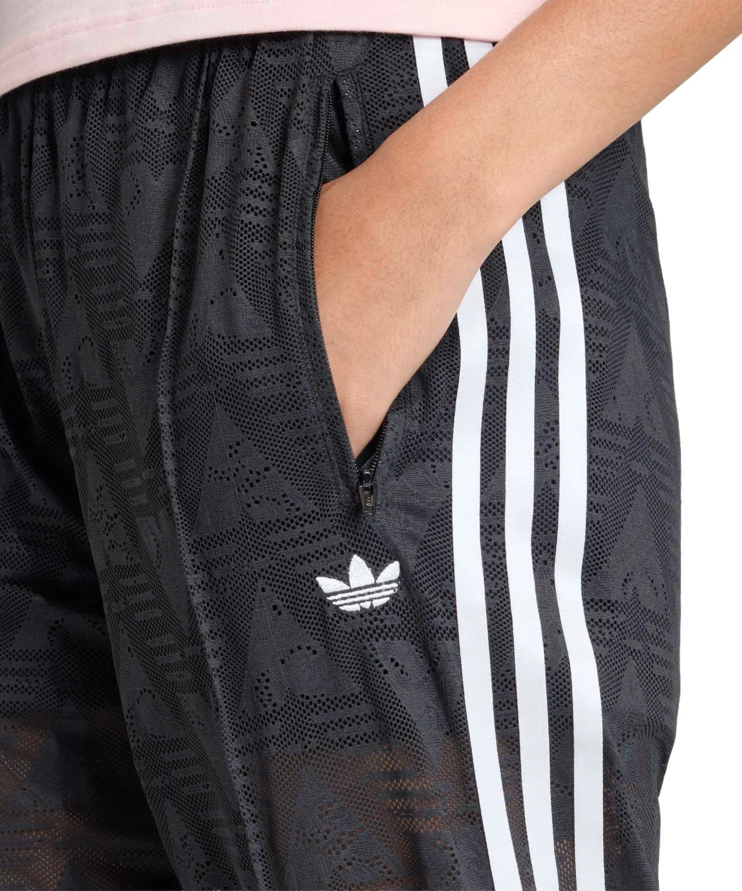 Женские спортивные брюки из трикотажа с эластичной резинкой FIREBIRD CLASSIC LACE adidas черные — фото 4