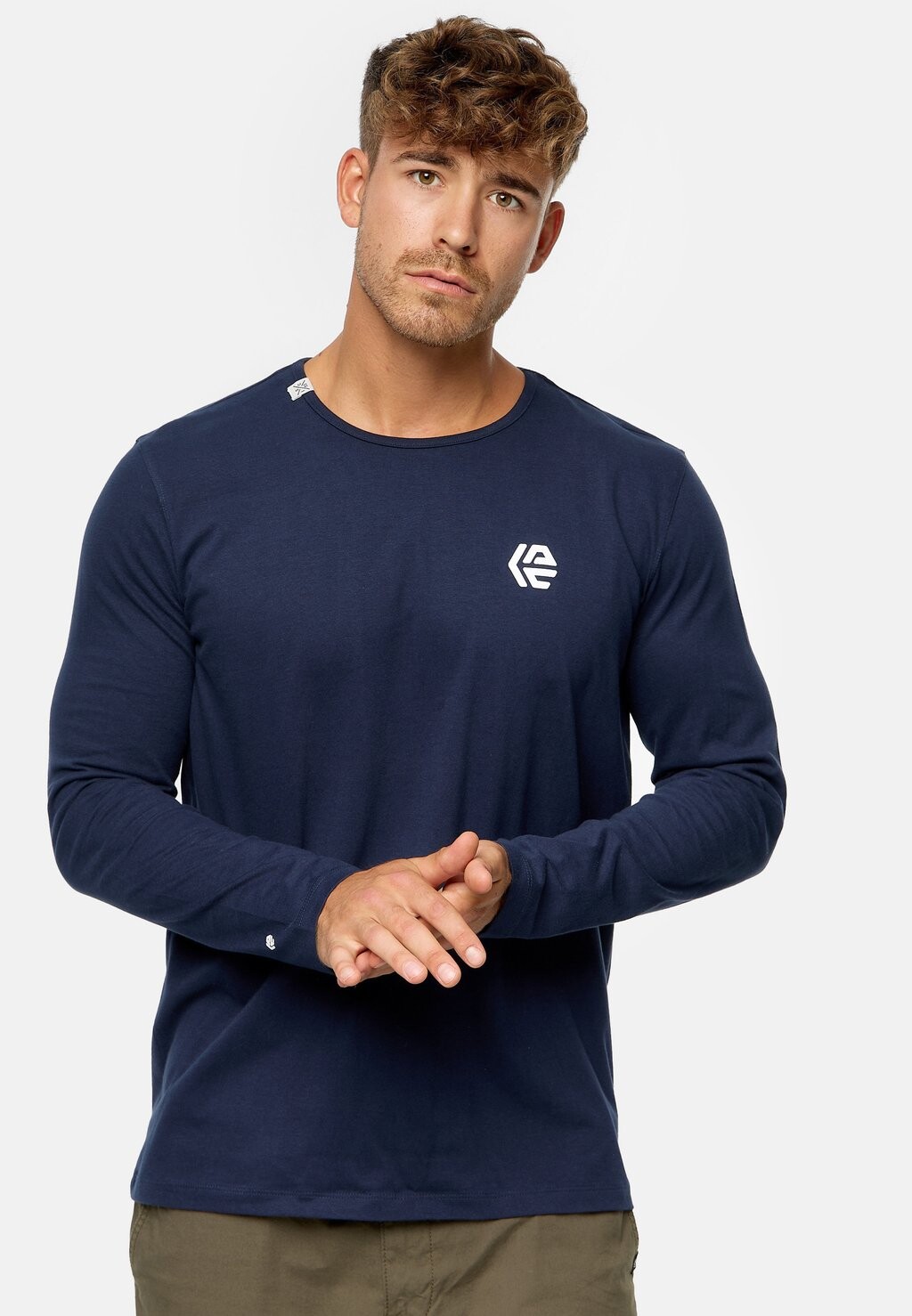 

Рубашка с длинным рукавом INTRENSE INDICODE JEANS, цвет navy