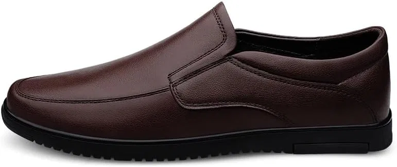 Лоферы из эко-кожи, Men's Loafers, коричневый SayfuR — фото 3