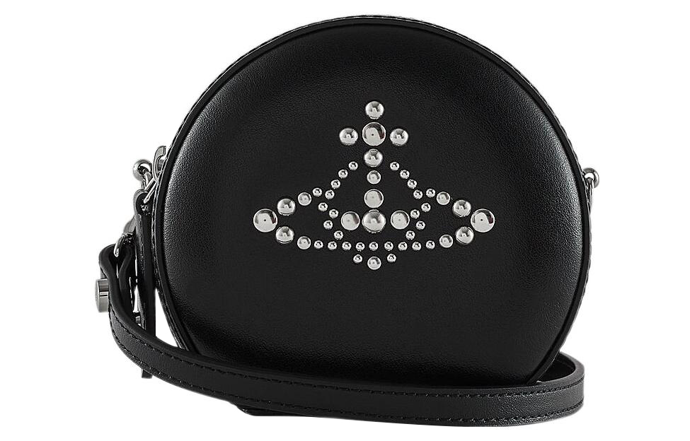 

Сумка через плечо Vivienne Westwood мини женская черная из коровьей кожи