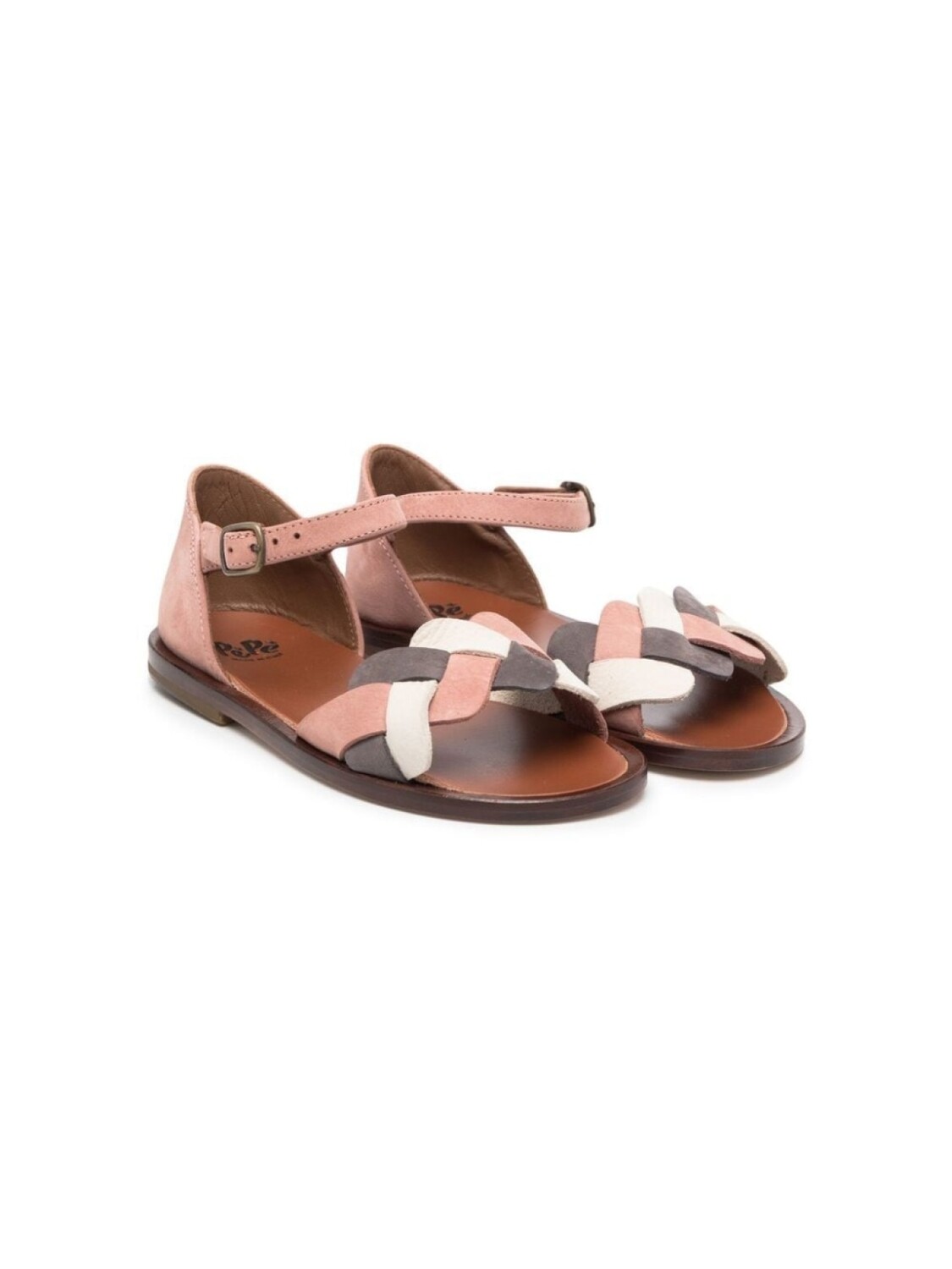 

Плетеные сандалии Chloé Pépé Kids, розовый