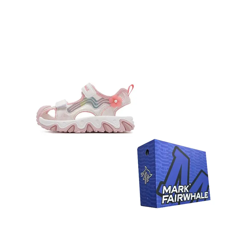 

Детские сандалии Kids' с противоскользящей подошвой, амортизацией, устойчивостью к ударам, износостойкие, с эффектом отскока и дышащие FAIRWHALE, 655296596022 iridescent розовый