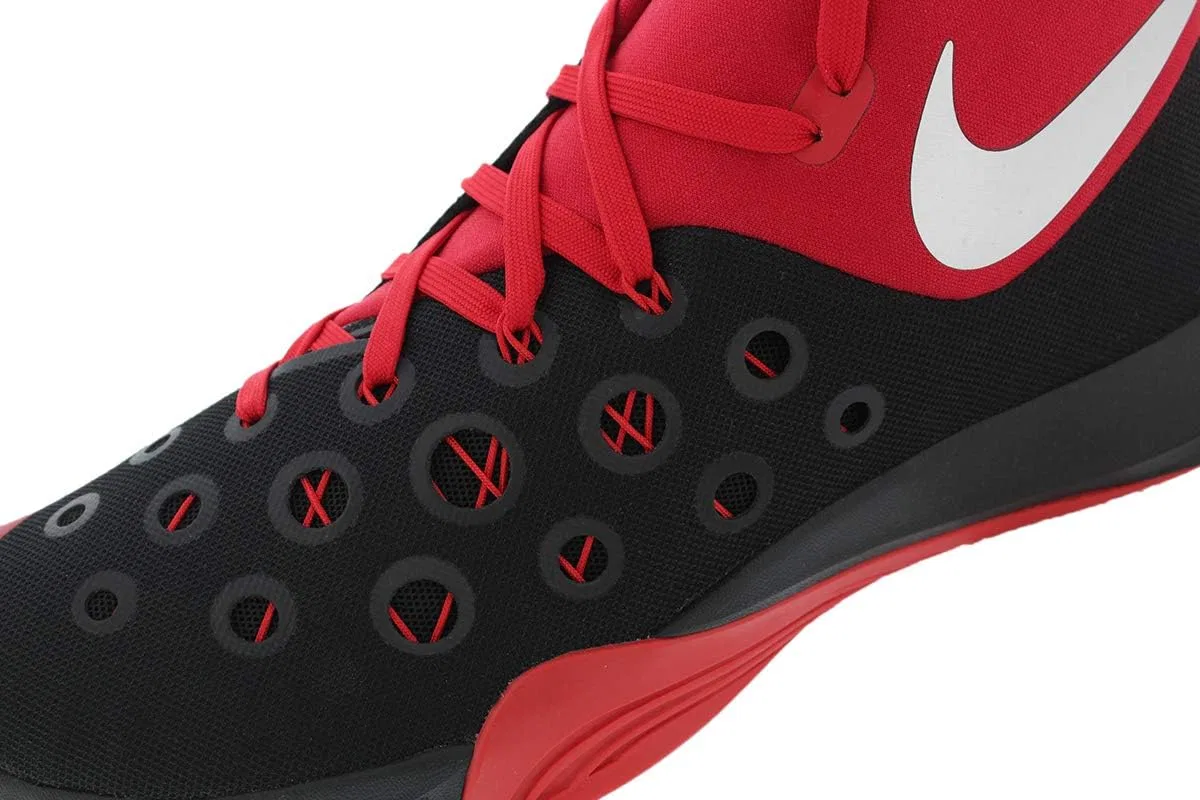 Мужские баскетбольные кроссовки Nike Zoom Hyperquickness 2015, Black Silver Plated Red Black Mtllc Silver Unvrsty Rd — фото 2