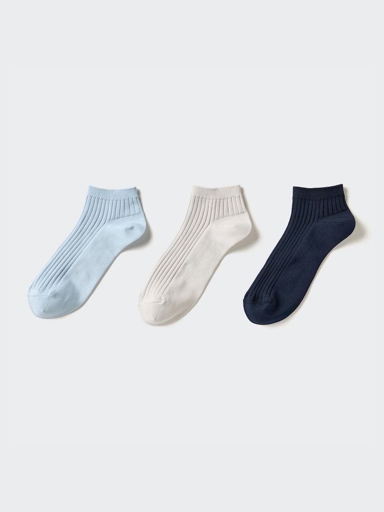 

Короткие носки 3 пары Uniqlo, цвет 61 синий