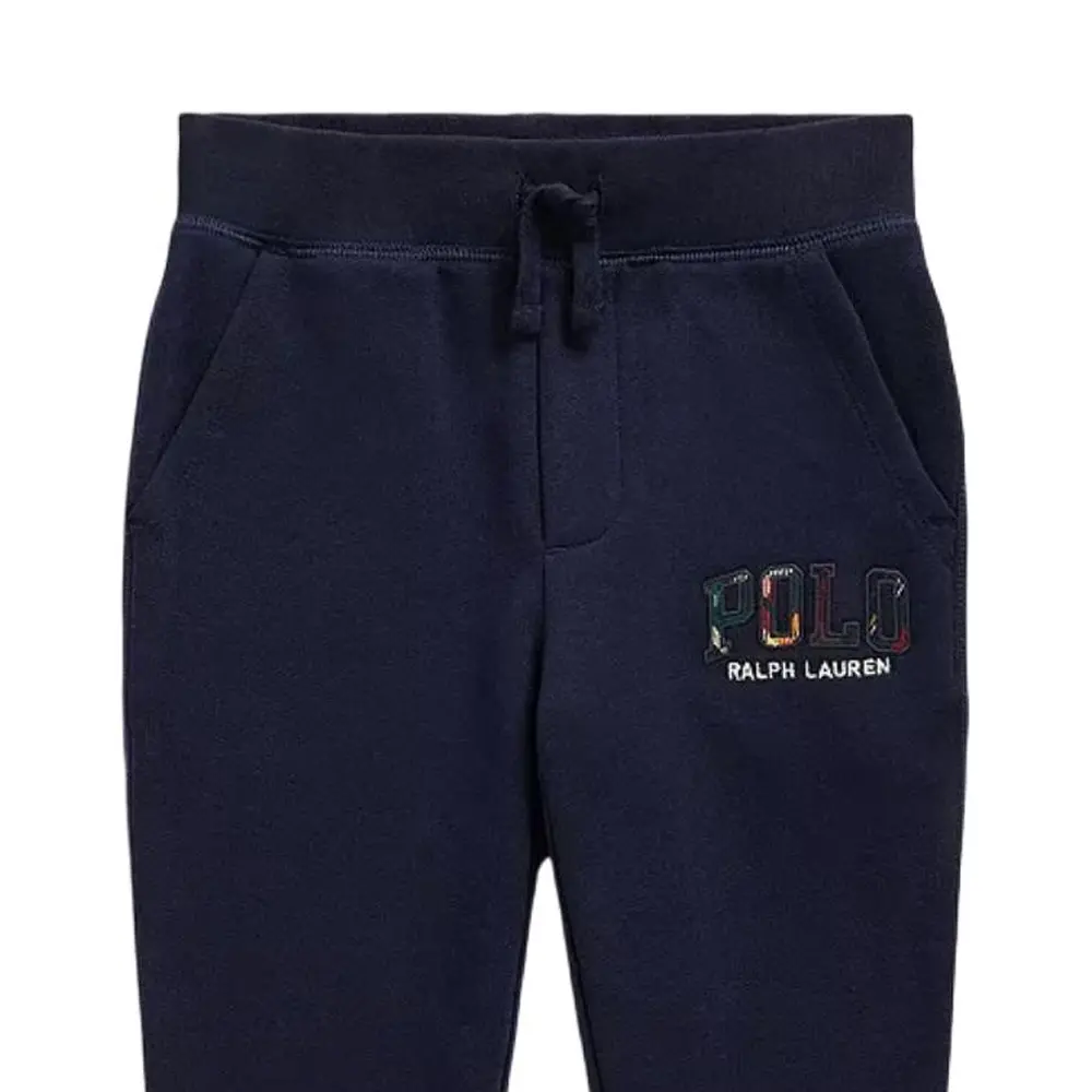 Polo Ralph Lauren Детские вязаные спортивные штаны Navy Blue — фото 4