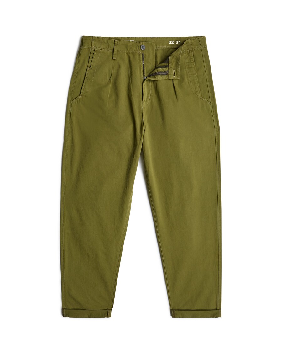 

Обычные брюки со складками спереди G-STAR, Olive