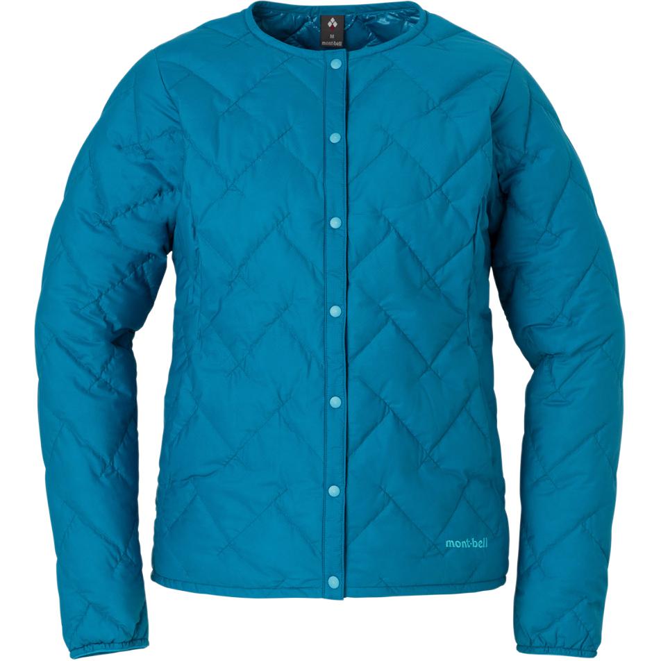 

Пуховик женский с круглым вырезом легкий Others MONTBELL, turquoise/tq