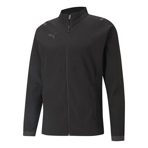 

Куртка sports training windproof stand collar knit jacket black Puma, черный