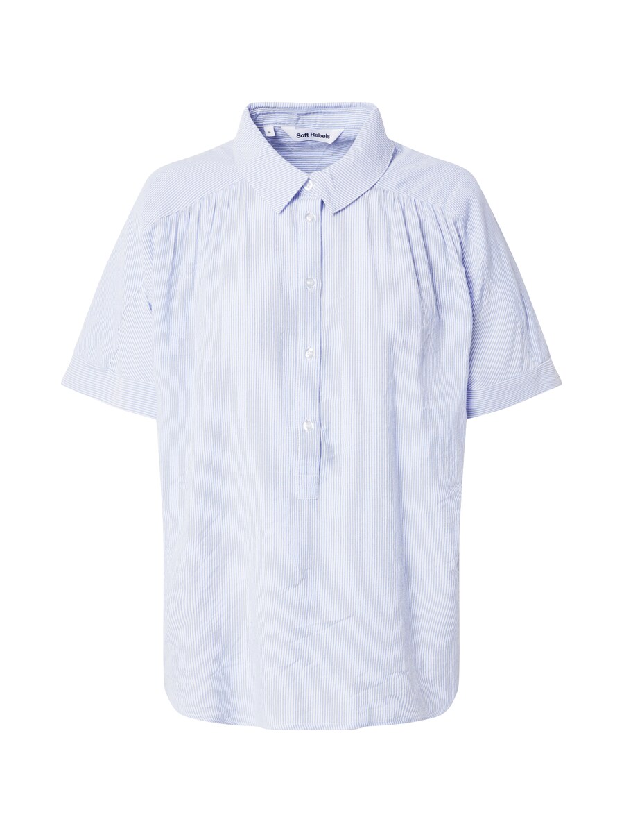 

Блузка с коротким рукавом Soft Rebels Blouse Adeline, пыльно-голубой