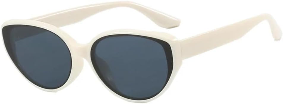 

Солнцезащитные очки «Кошачий глаз» в стиле «Крутой чай» для женщин и мужчин, винтажные солнцезащитные очки для женщин, плоские очки, защита от УФ-излучения UV400 VFDHN, 1