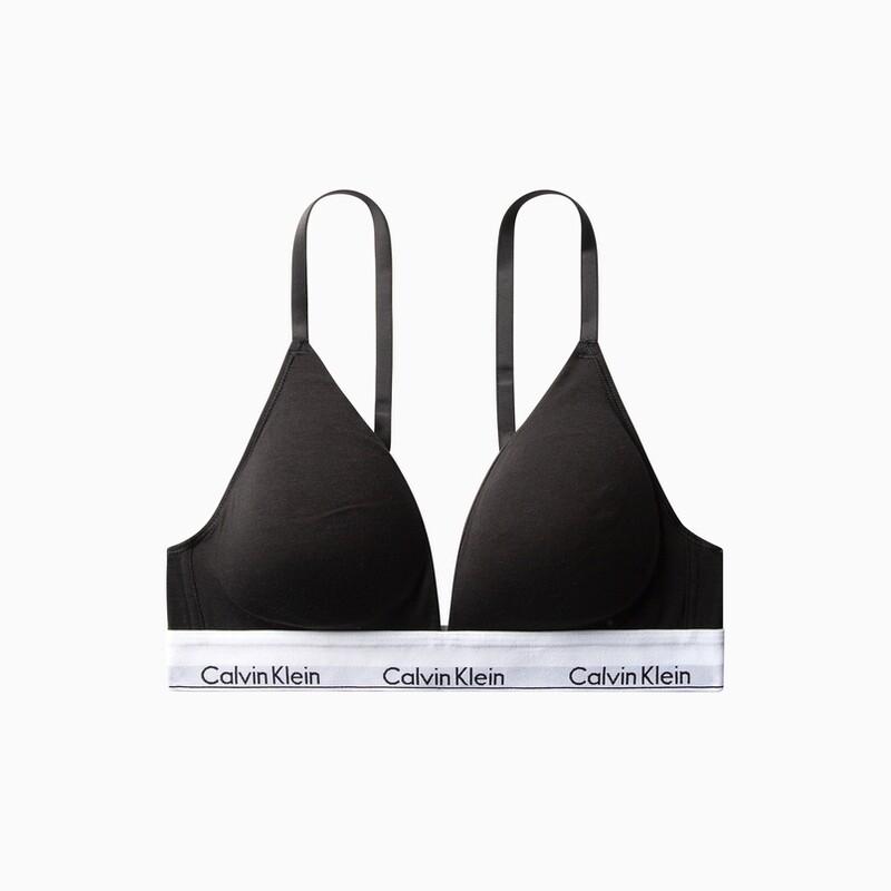 

Бюстгальтер женский Calvin Klein без косточек, зелено-серый