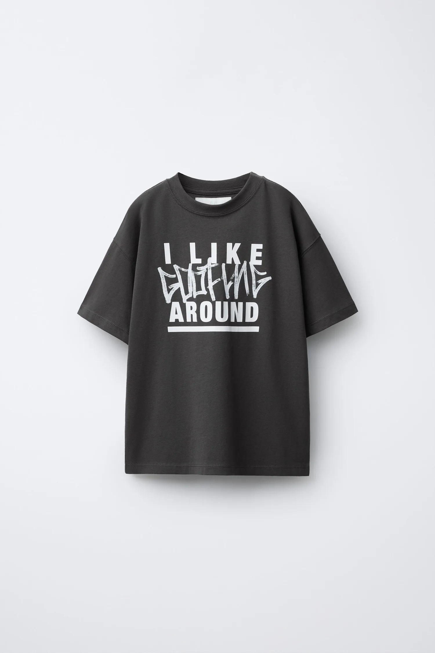 Zara Футболка с принтом граффити