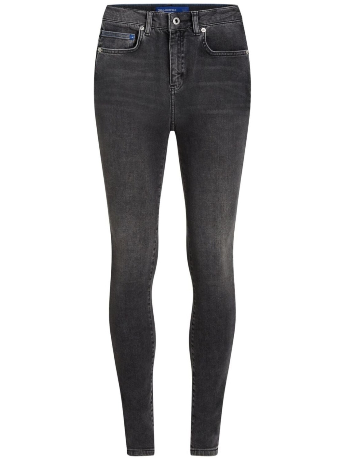 

Узкие джинсы с высокой посадкой Karl Lagerfeld Jeans, черный
