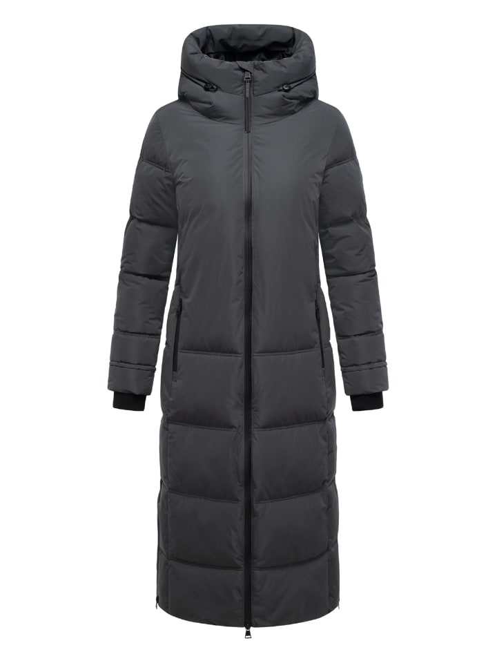 

Стеганое пальто Honiaa XVI антрацитового цвета Marikoo