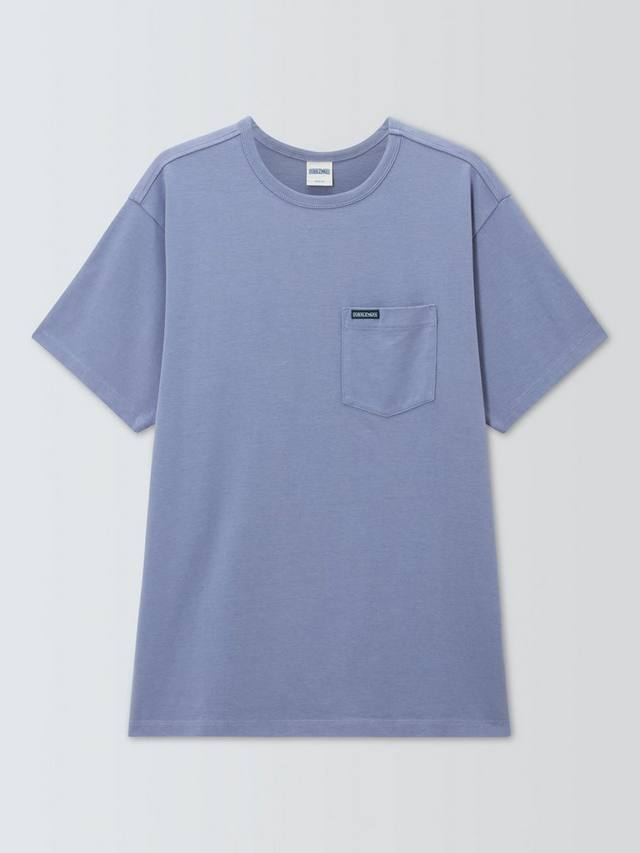 

Хлопковая футболка Regular Fit с коротким рукавом и карманом Dubbleware, Soft Blue