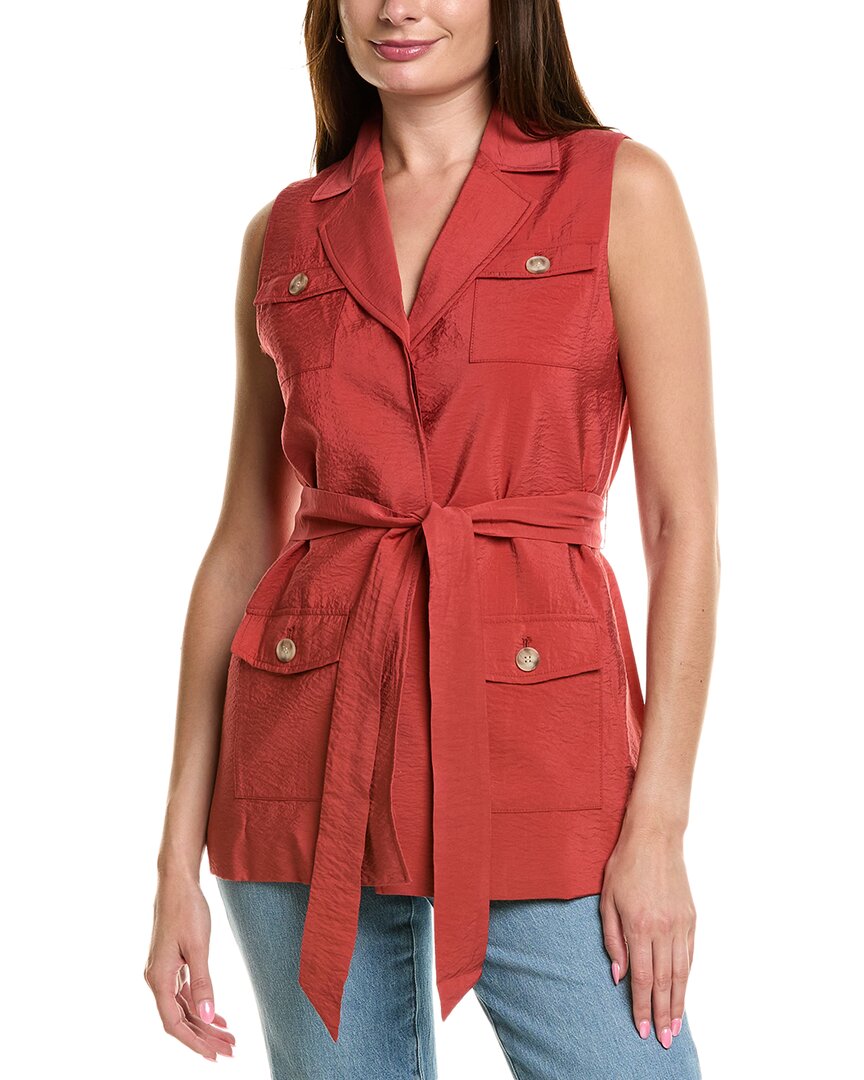 

Anne Klein Жилет с поясом, красный