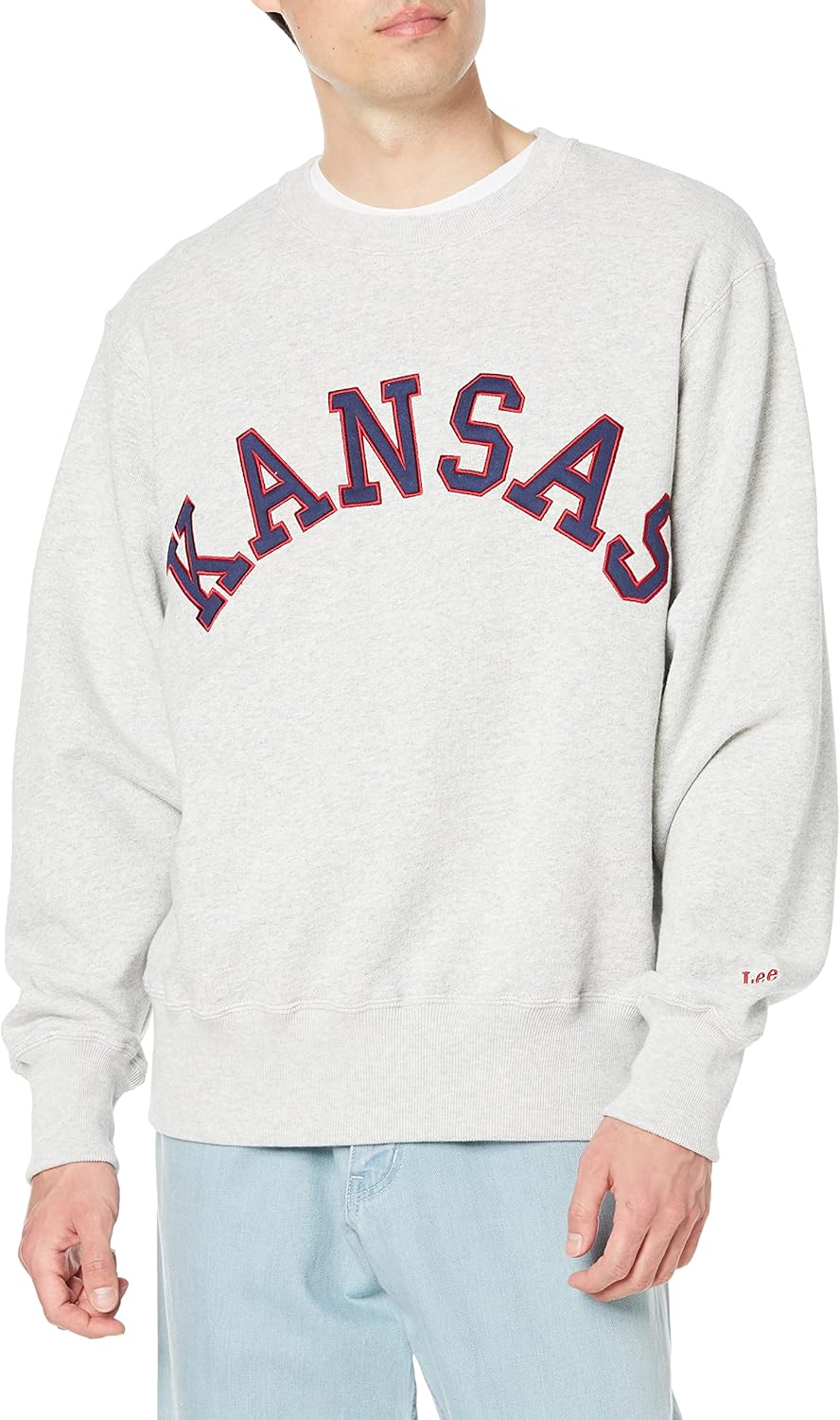 

Толстовка Lee, официальная, с логотипом колледжа, унисекс, для взрослых, серый