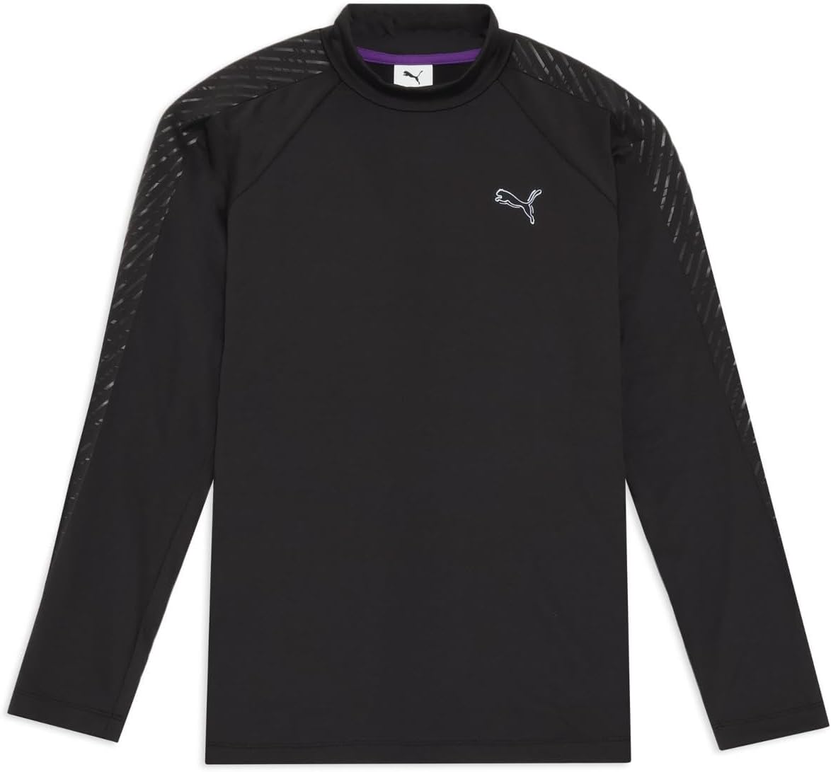

Мужская рубашка с длинным рукавом и высоким воротником PUMA Golf Shadow Cat, черный