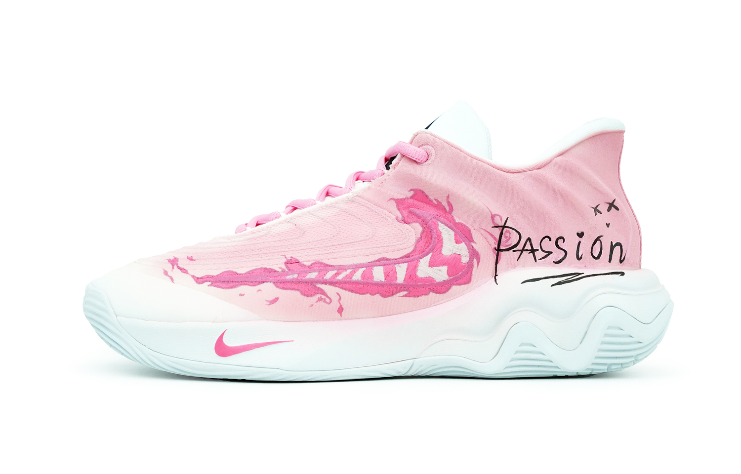 

Nike Джаннис Иммортэлити Амортизирующие противоскользящие и износостойкие легкие низкие скейтерские кроссовки мужские розовые, цвет Pink