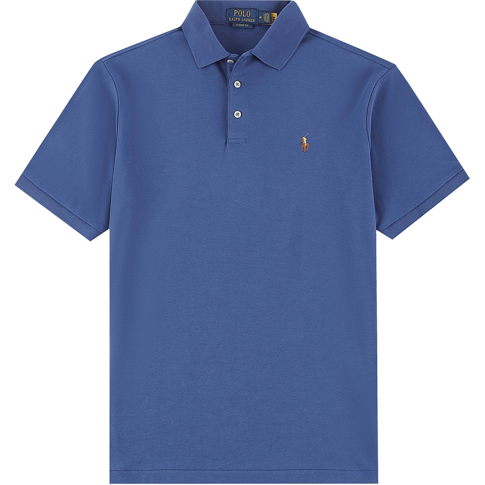 

Поло пони хлопковая поло Polo Ralph Lauren, темно-синий