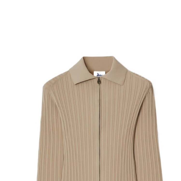 Платье Burberry с длинными рукавами цвета известняка — фото 2