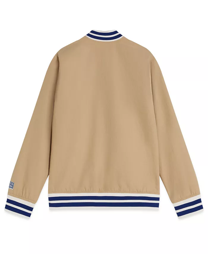 Мальчиковая куртка-бомбер реверсивная размер 4T-7T Scotch & Soda, коричневый — фото 3