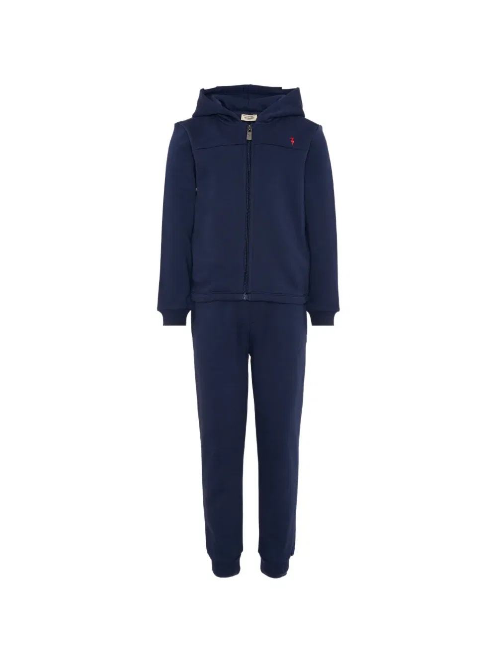 Спортивный костюм с капюшоном и застежкой-молнией Trussardi Junior, синий