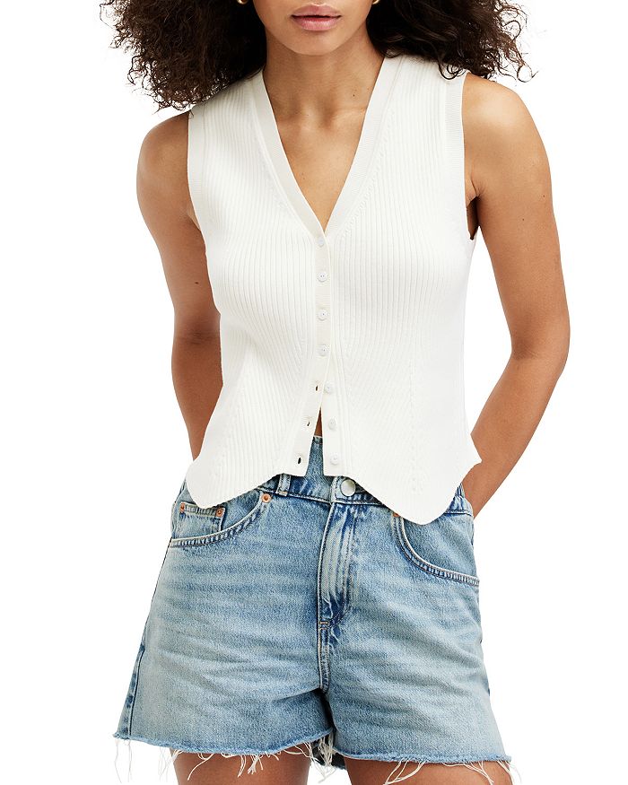 

Жилет Cruz Ribbed ALLSAINTS, белый